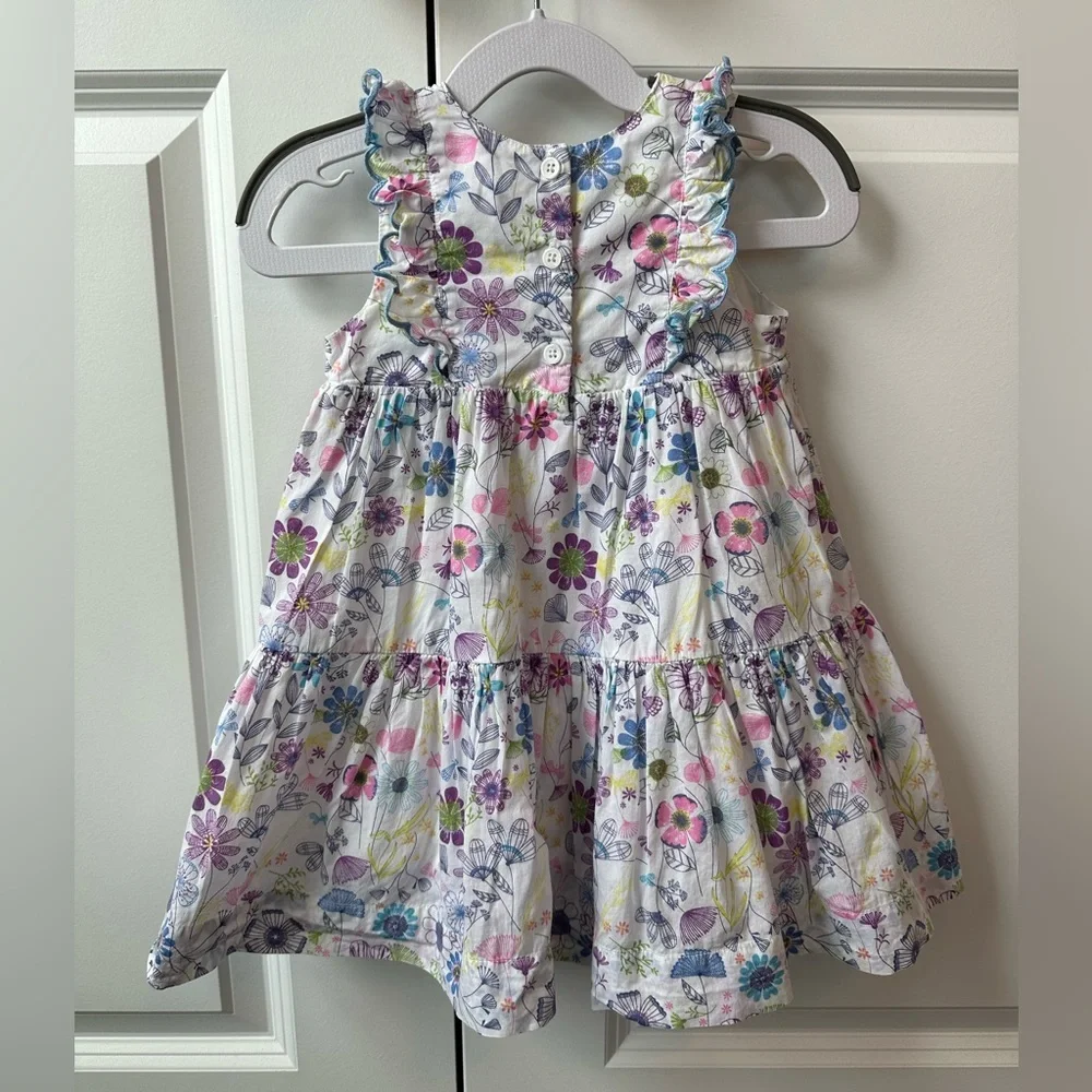 Angel Dear Floral Sleeveless Dress (Size 18 -24 Months)